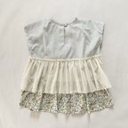 作品mainichi tull blouse 110サイズ  毎日着れるチュールブラウス　ハンドメイド子供服　リバティ　メドウテイルズ　オリジナルブラウス