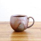 作品備前焼　丸いコーヒーカップ【B】【陶器・マグカップ】