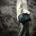 作品イタリアレザー　植物タンニン鞣し　ショルダーバッグ　5色展開 2wayバッグ　全国送料無料 ビジネスバッグ　通勤バッグ