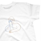 作品Tシャツ 考えながら寝る人/mm,zzz