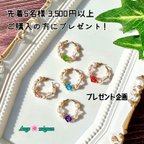 作品ご購入金額3,500円以上(送料除く)の方先着5名様にプレゼント !! ✩イヤーカフ ✩イヤリング ✩淡水パール ✩スワロフスキー