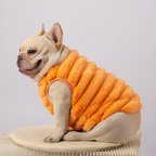 作品犬服　モコモコ　ふわふわ　ベスト　フレンチブルドッグ　ボストンテリア　シュナウザー　パグ　トイプードル　柴犬　コーギー　シーズー　ポメラニアン