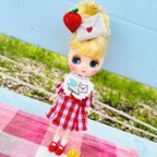 作品○受注生産○Blythe outfit ꔛミディブライスオテガミワンピース♥supipi39 