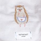 作品1点限り！トートバッグ 「おくさん」エコバッグ 刺繍　手刺繍