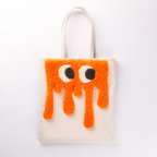 作品"melting creature" orange | tote bag