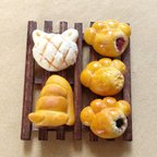 作品【ねこ菓子パン5点セット】 ミニチュア パン ねこ パン屋さん