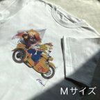 作品日本犬ライダーズTシャツ 柴犬Tシャツ　柴犬tシャツ  秋田犬　日本スピッツ　日本テリア(Mサイズ）【レディース　メンズ　ファッション　ギフト】