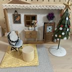 作品ドールハウス　どんぐりアート　エコクラフト　ミニチュア家具　ミナペルホネン　クリスマス　鏡餅