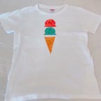 作品アイスクリームの手描きTシャツ【値下げ中】