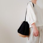 作品 Drawstring bag Linen【受注制作】