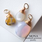 作品＊＊SALE＊＊天然石ネックレストップ3点セット