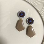 作品＊ハンドメイド 糸ボタン ピアス イヤリング＊