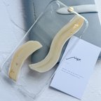 作品【送料無料】gold × beige  ニュアンス スマホケース【iphone/アクリル絵の具】