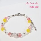 作品ストーンブレスレット＊Pastel   