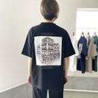 作品『2024新作』USAコットン バックプリントTシャツ ユニセックス 5色展開 【ブラック】