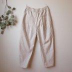 作品COTTON LINEN タックパンツ *キナリ*　size FREE