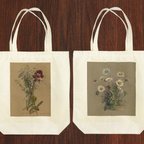 作品Antique flower アンティーク植物図鑑 トートバッグ