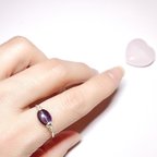 作品【メンズ】宝石質天然石！アイオライトのリング１５号〜１６号
