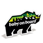 作品【マグネット】BABY ON BOARD カーマグネット アウトドア 子サイ ベビーインカー BABYINCAR