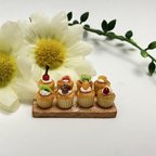 作品SALE❢ミニチュアフード♡8種のこんがりフルーツカップケーキ