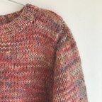 作品フラミンゴピンクのセーター
