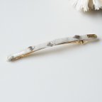 作品「stick」bubble  long barrette  sand  