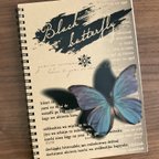 作品Black butterfly note/自己受容のためのDiary/クラフト紙リングノート