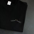作品CAT-Tシャツ 黒猫