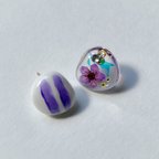 作品【お花💐xアロマ香る ピアス】小さなお花 / お好きな精油と一緒に / クリスマスギフト / ウィンターファッションアクセントに / 軽い着け心地