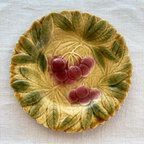 作品【フランス直輸入】愛らしい絵柄が印象的な サルグミンヌ バルボティーヌ 皿 さくらんぼ