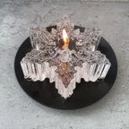 作品【B】透明な雪の結晶candle