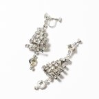 作品Vintage 1950′s　rhinestone　spiral earrings