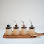 作品wooden toy pudding / 木のプリン