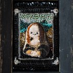 作品刺繍仕立てのダ・ヴィンチ「モナ・リザ」【受注製作】