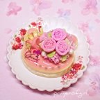 作品【sold out】薔薇のブーケのウェディングケーキ