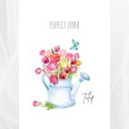 作品【季節のポストカード】水彩風/春のお花/3枚セット