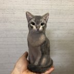 作品オーダー 愛猫 アビシニアン 羊毛フェルト