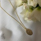 作品春　マーガレット　花モチーフ　真鍮ネックレス　（40cm/45cm）