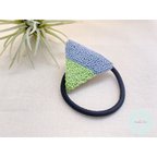 作品ビーズ刺繍と刺繍糸のヘアゴム / ｓａｎｋａｋｕ