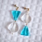 作品○△clear earrings▽○