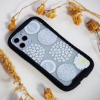 作品【iPhone】お花畑でロンド・クリア　グリップケース 北欧 スマホケース 透明 花 花柄 flower