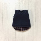 作品オビツ11サイズ服＊重ね着風タンクトップ