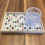 作品★送料込★カラフルポップなカフェトレー