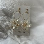 作品【再販】hoop flower earring /pierce