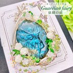 作品オーダーメイド作品【Guardian fairy-妖精の庭-】ラブラドライト☆妖精カービング☆ペンダントトップ