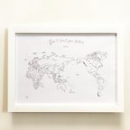 作品世界地図 ポスター ワールドマップ インテリアポスター/データ販売