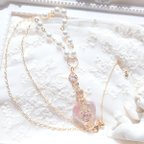 作品k16gp ネックレス necklace princess👑sakura🌸perfume clear