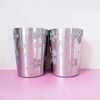 作品✿sakura tumbler✿お名前入りペアタンブラー