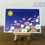 作品月と秋桜｜ ポストカード2枚セット