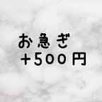 作品お急ぎ便  ＋500円